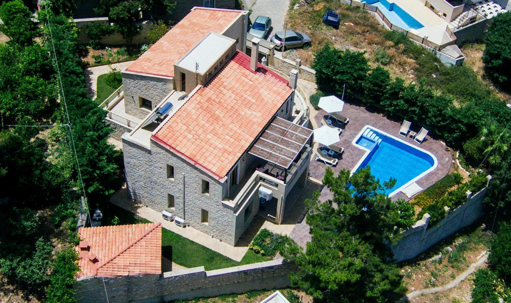 Palladio Luxury Villa With Amazing View Roussospítion 外观 照片