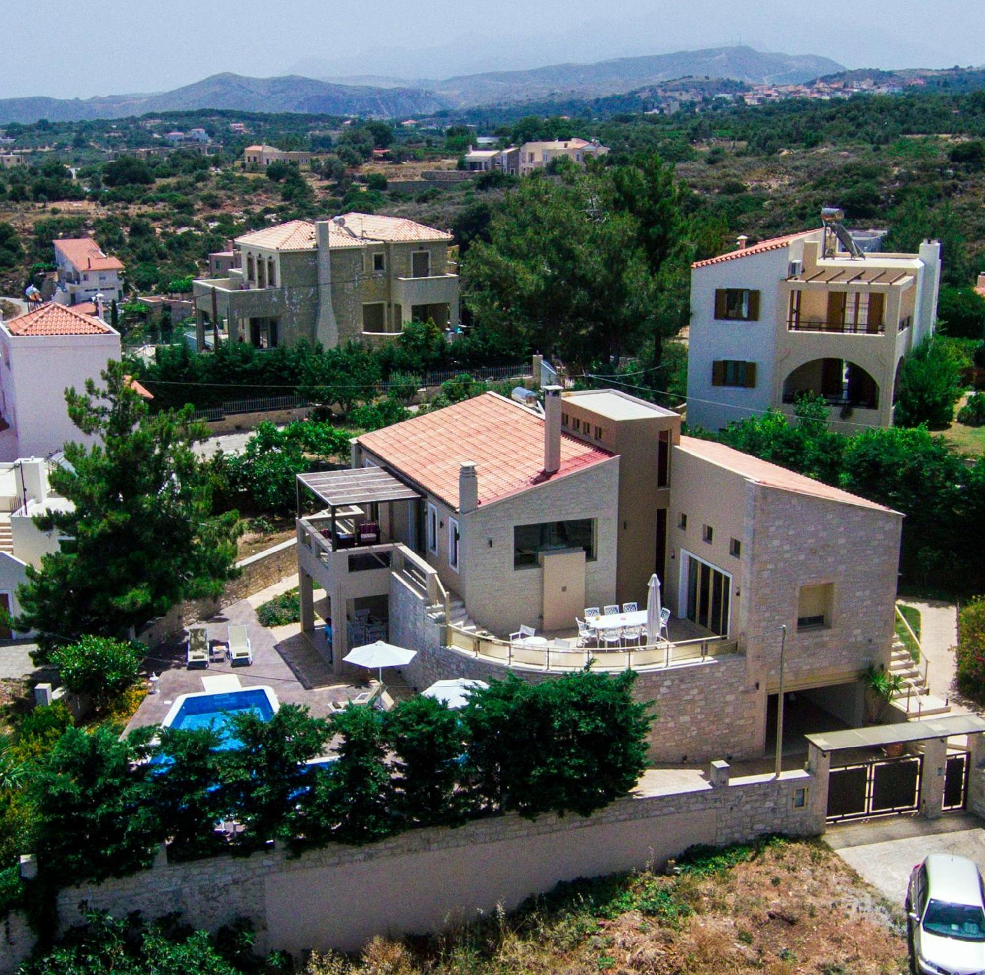 Palladio Luxury Villa With Amazing View Roussospítion 外观 照片